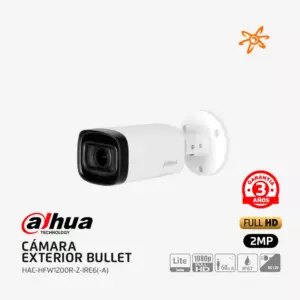 HAC-HFW1200R-Z-IRE6-A Bullet Dahua IR HDCVI de 2 MP Camara