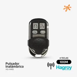 HG-H4KB Pulsador Inalambrico Hagroy 4 TECLAS - 100m