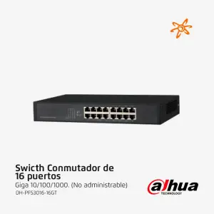 PFS3016-16GT Dahua Switch Conmutador de 16 puertos