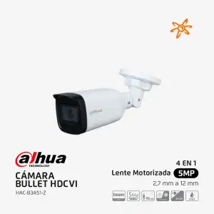 HAC-B3A51-Z Dahua Camara bala IR HDCVI de 5MP