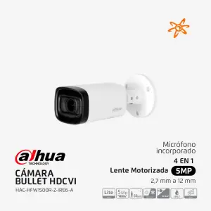 HAC-HFW1500R-Z-IRE6-A Dahua Camara bullet IR HDCVI de 5MP