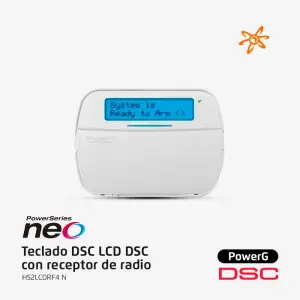 HS2LCDRF4 N Teclado LCD Alfanumerico C/RE Ceptor Inalambrico NEO