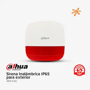 ARA13-W2 Dahua Sirena Inalámbrica IP65 para exterior