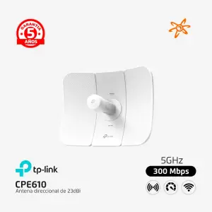 CPE610 CPE de Exterior 5GHz 300Mbps 23dBi Antena Tp Link