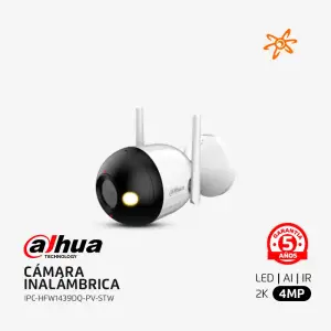 IPC-HFW1439DQ-PV-STW Dahua Cámara IP WIFI 4MP 2K Tubo