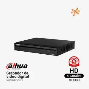 NVR1104HS-S3/H Dahua Grabador 4k 8MP 4 Canales