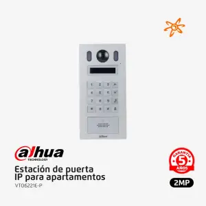 VTO6221E-P Estación de puerta IP 2MP