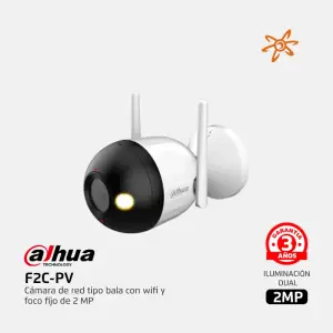 F2C-PV 2MP Dahua Camara Exterior