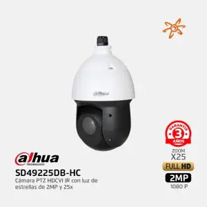 SD49225DB-HC Dahua Camara PTZ HDCVI 2MP X25 ZOOM
