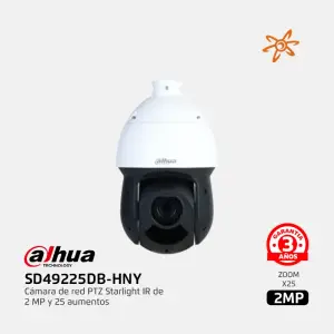 SD49225DB-HNY Dahua Camara de RED PTZ 2MP X25 ZOOM