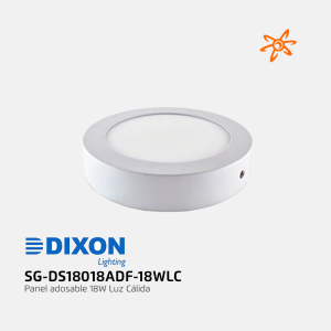 SG-DS18018ADF-18WLC Panel adosable 18W Luz Calida
