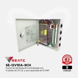 SE-12V10A-9CH SEATC Fuente Centralizada 9CH 12V/10A