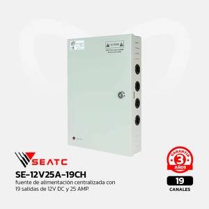 SE-12V25A-19CH SEATC Fuente Centralizada 19CH 12V25A