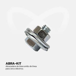 ABRA-KIT Abrazadera de línea anillo de línea para cerco eléctrico
