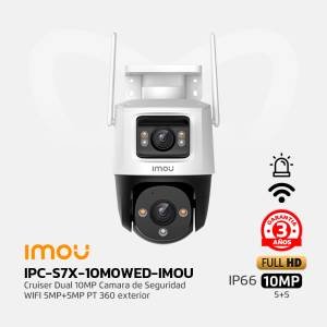 IPC-S7X-10M0WED-IMOU Cruiser Dual 10MP WIFI 5MP+5MP PT 360 exterior